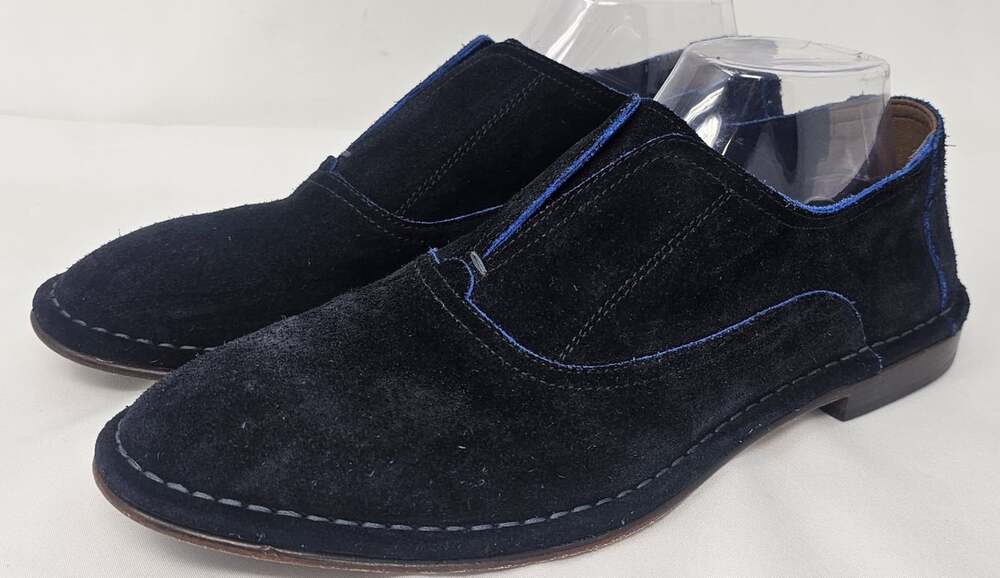 Trask Women's Avery Loafer Navy Suede Blue Piping Trim Slip On Size 11